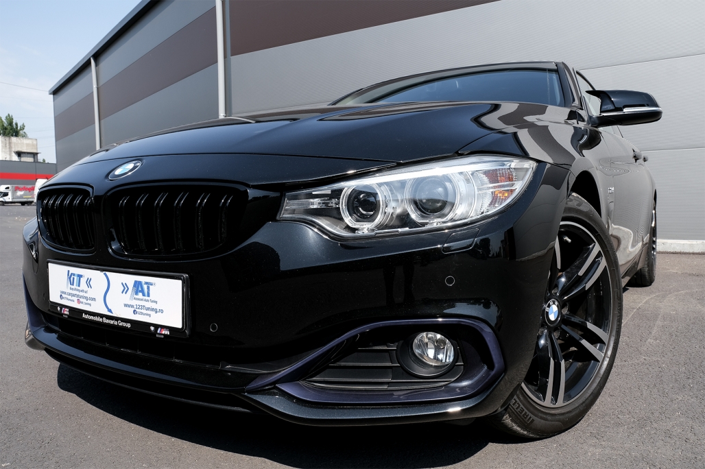 Grile Centrale BMW 4 Series F32 F33 F36 (2013-03.2019) Piano Black M Design Performance AutoTuning