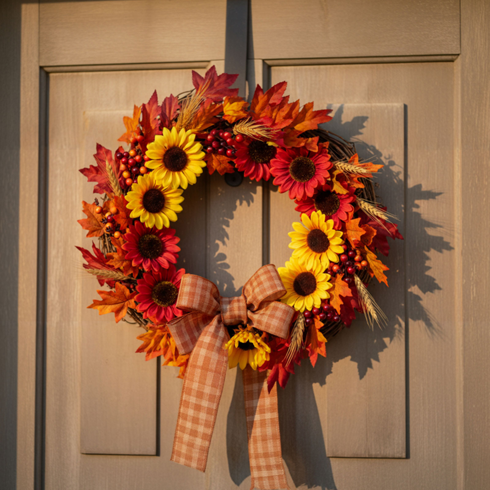 Decorațiune de toamnă – floarea-soarelui – 3 culori – set 4 bucăți Best CarHome