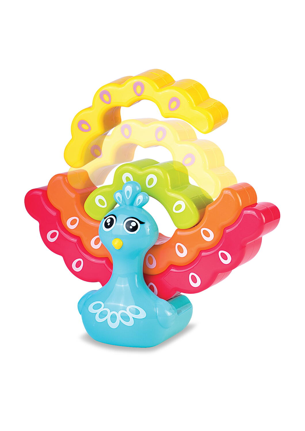 Jucarie de stivuit - Paun colorat PlayLearn Toys