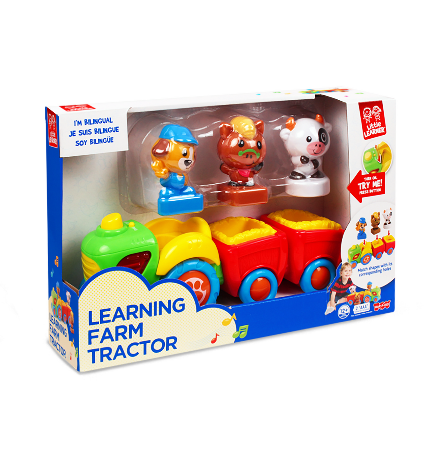 Jucarie interactiva - Tractorul vesel PlayLearn Toys