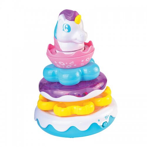 Jurcarie interactiva de stivuit - Unicorn PlayLearn Toys