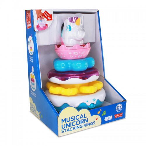 Jurcarie interactiva de stivuit - Unicorn PlayLearn Toys