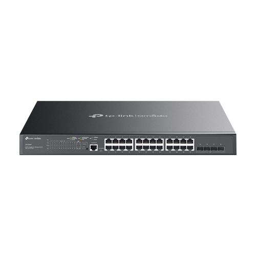 Switch 24 porturi PoE RJ45 Gigabit, 4 x SFP Gigabit, L2 Management, 1U - TP-Link Omada SG3428MP SafetyGuard Surveillance