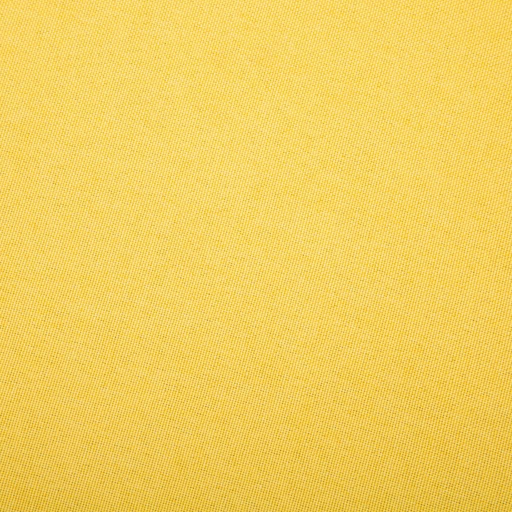 Canapea de 3 persoane, material textil, galben  GartenMobel Dekor
