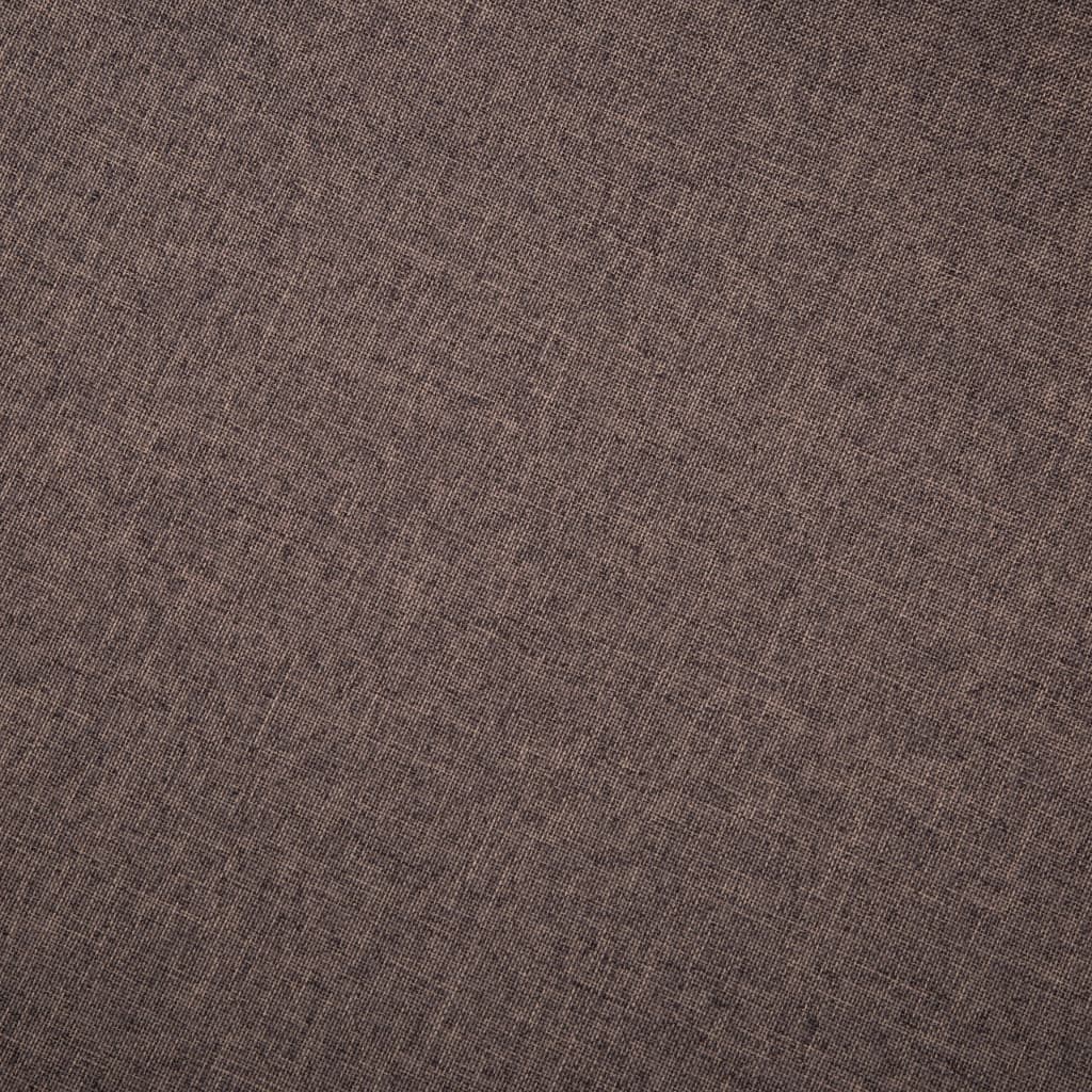 Canapea de 3 persoane, material textil, maro  GartenMobel Dekor
