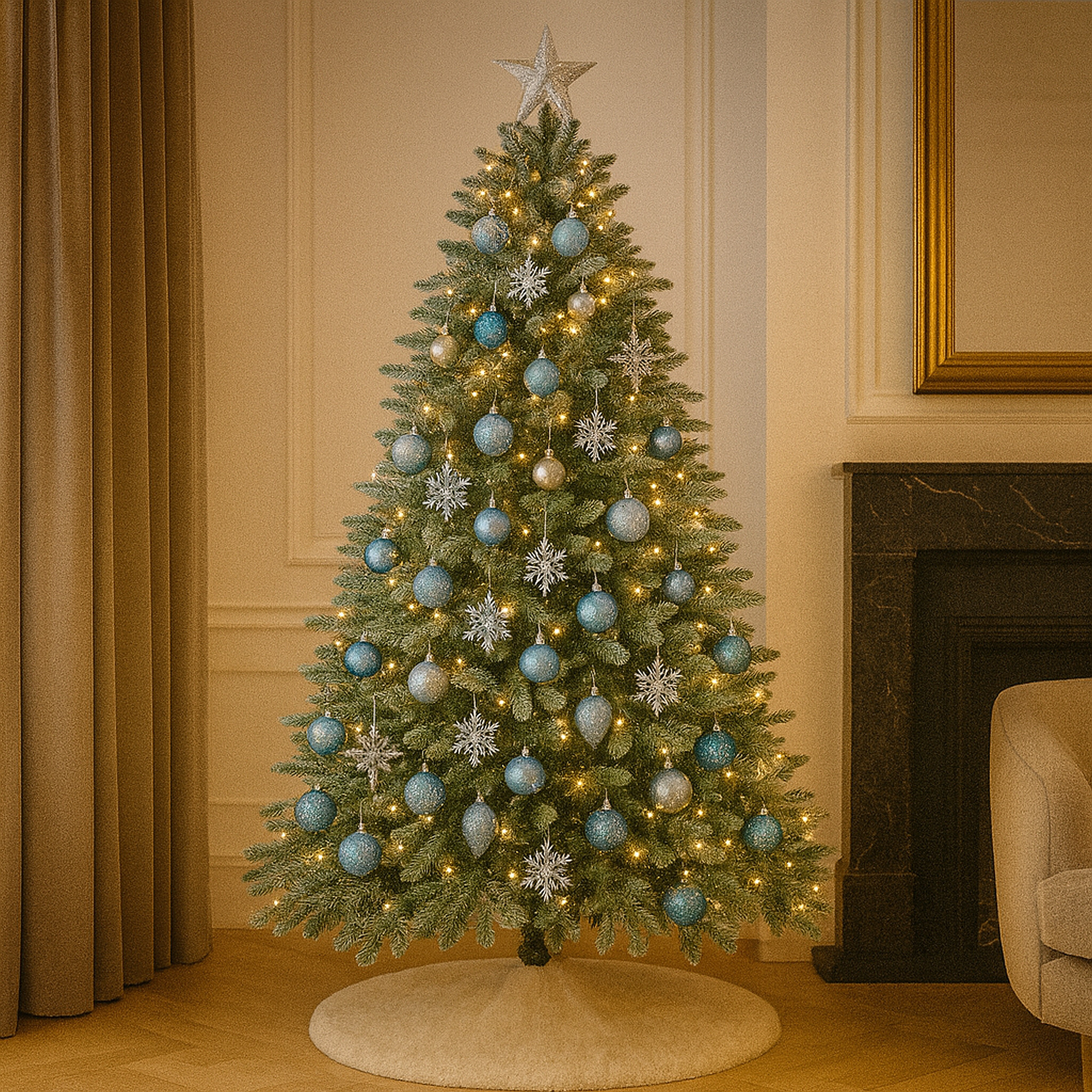 Brad Artificial Noel 895 Ramuri 3D PE si 2D PVC Verde 220 cm
