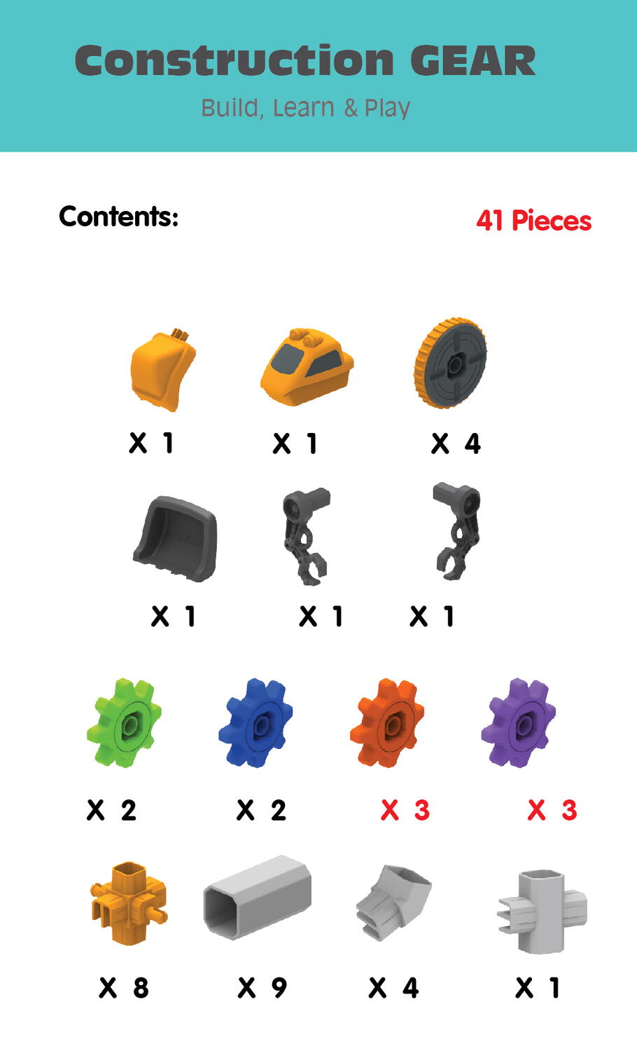 Set de constructie 3 in 1 STEM - Robotel & masinute saniter PlayLearn Toys