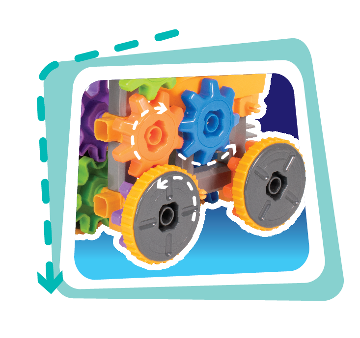 Set de constructie 3 in 1 STEM - Robotel & masinute saniter PlayLearn Toys