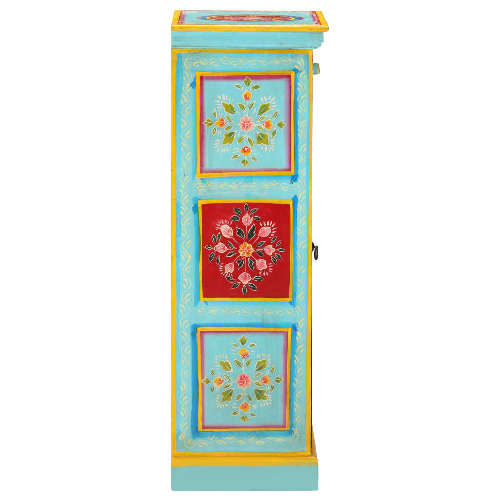 Dulap înalt vopsit manual, 40x30x90 cm, lemn masiv de mango GartenMobel Dekor