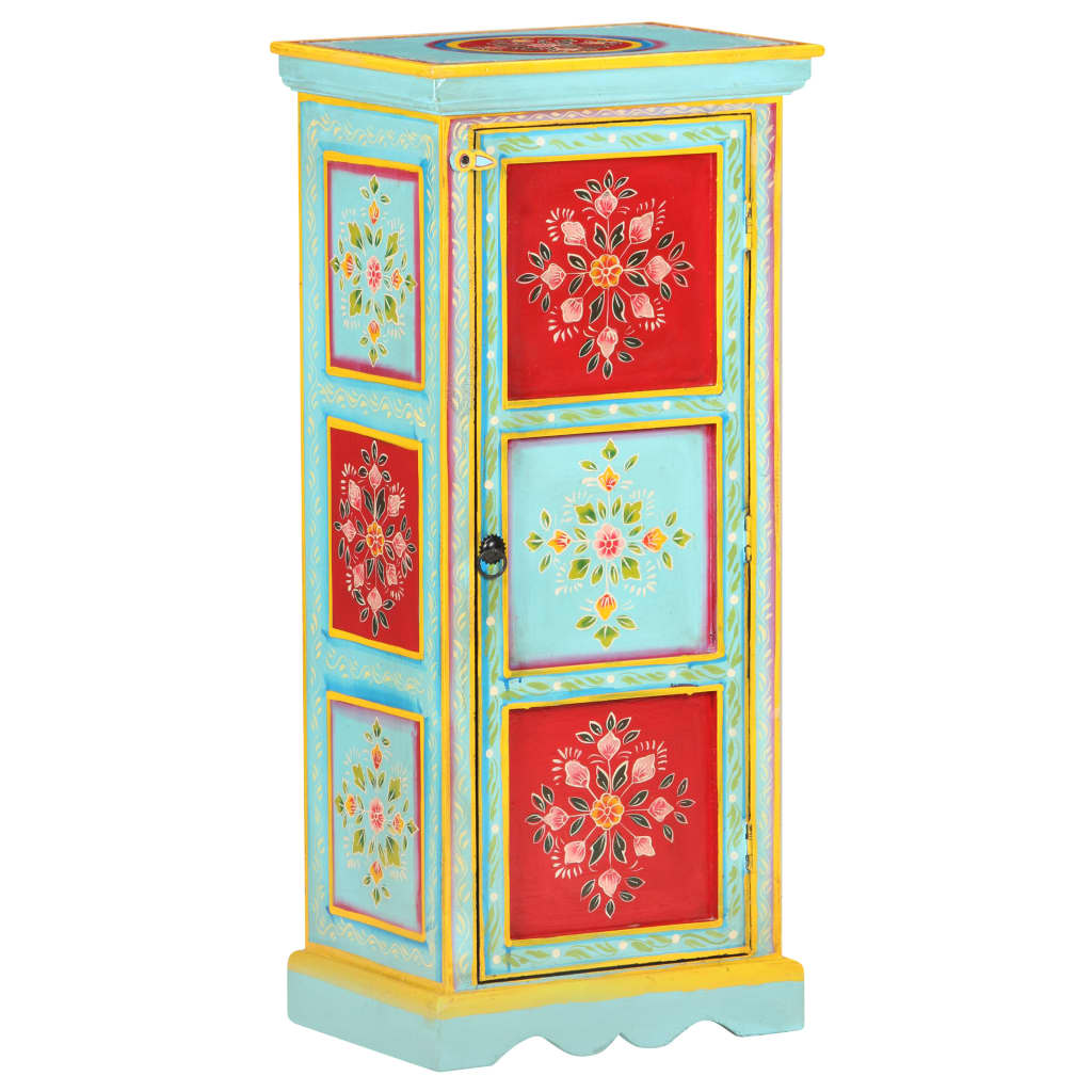 Dulap înalt vopsit manual, 40x30x90 cm, lemn masiv de mango GartenMobel Dekor