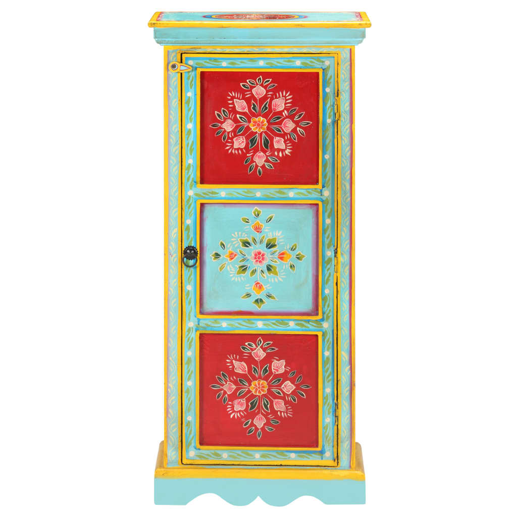 Dulap înalt vopsit manual, 40x30x90 cm, lemn masiv de mango GartenMobel Dekor