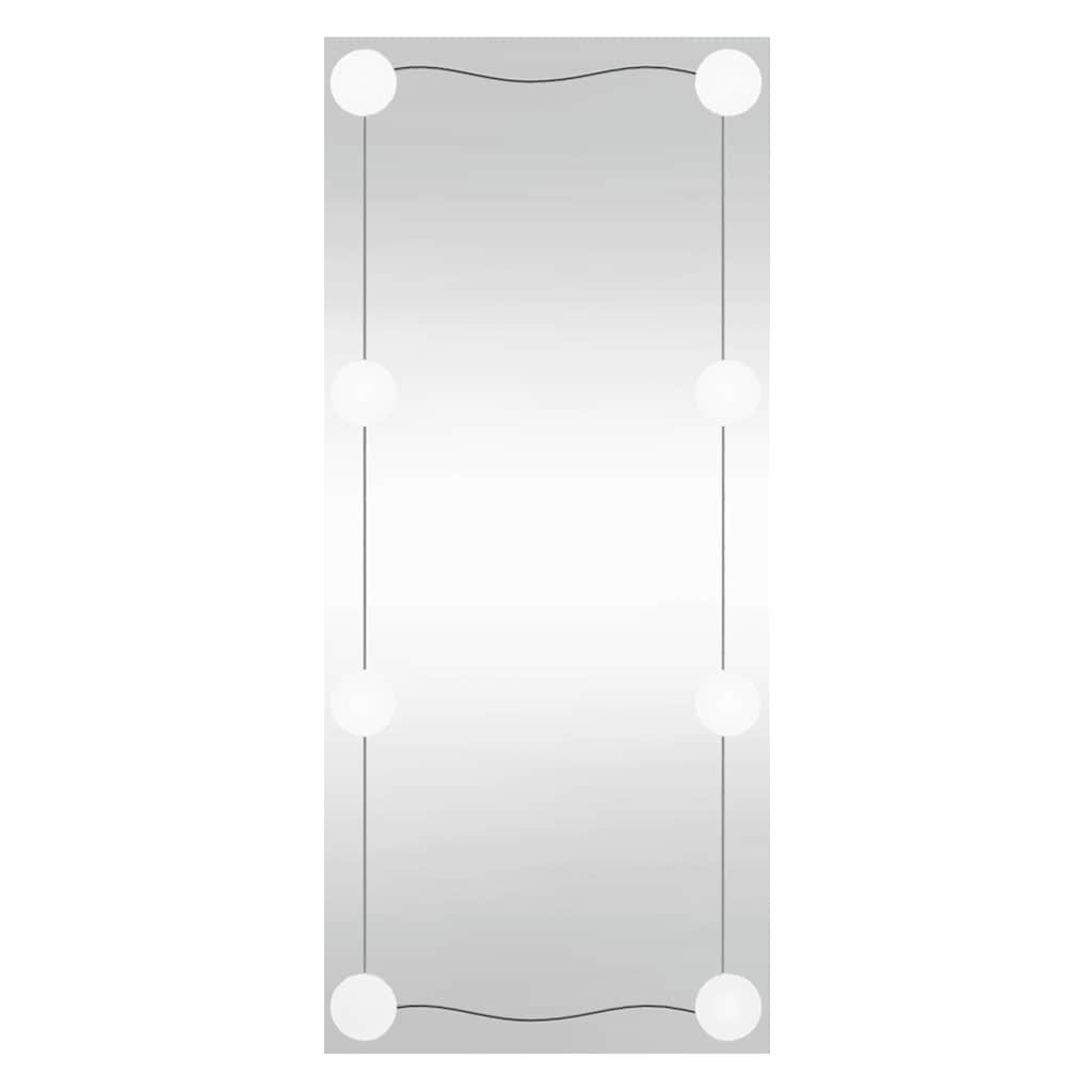 Oglindă de perete cu lumini LED 50x100 cm sticlă dreptunghiular GartenMobel Dekor
