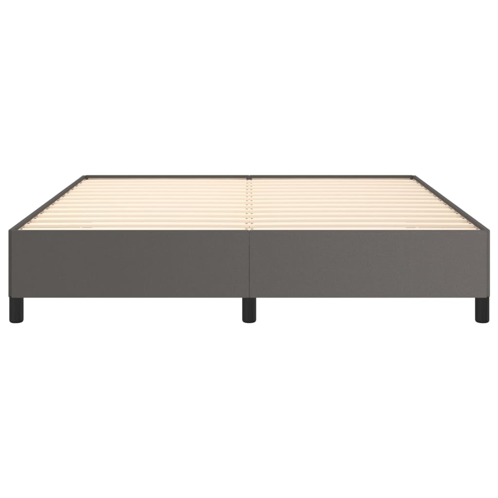 Cadru de pat, gri, 160x200 cm, piele ecologică GartenMobel Dekor