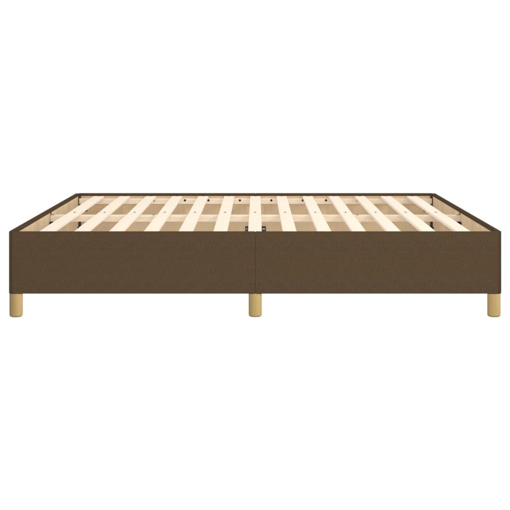 Cadru de pat fără saltea, maro închis, 160x200 cm, textil GartenMobel Dekor
