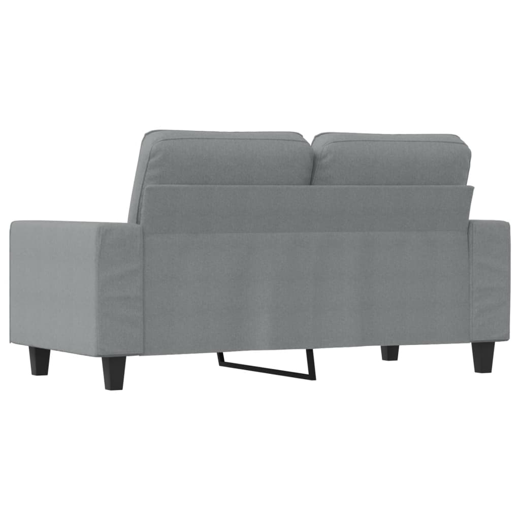 Canapea cu 2 locuri, gri deschis, 120 cm, material textil GartenMobel Dekor
