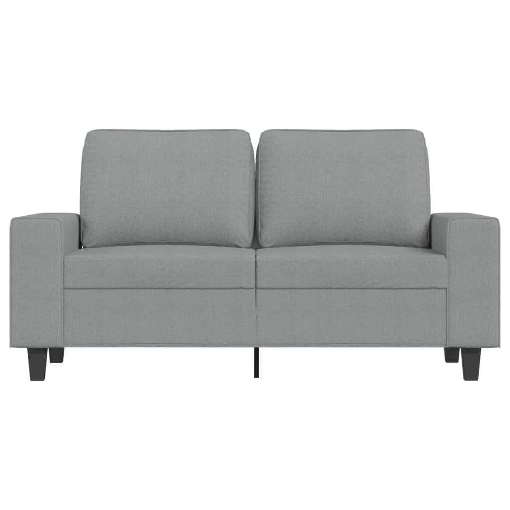Canapea cu 2 locuri, gri deschis, 120 cm, material textil GartenMobel Dekor