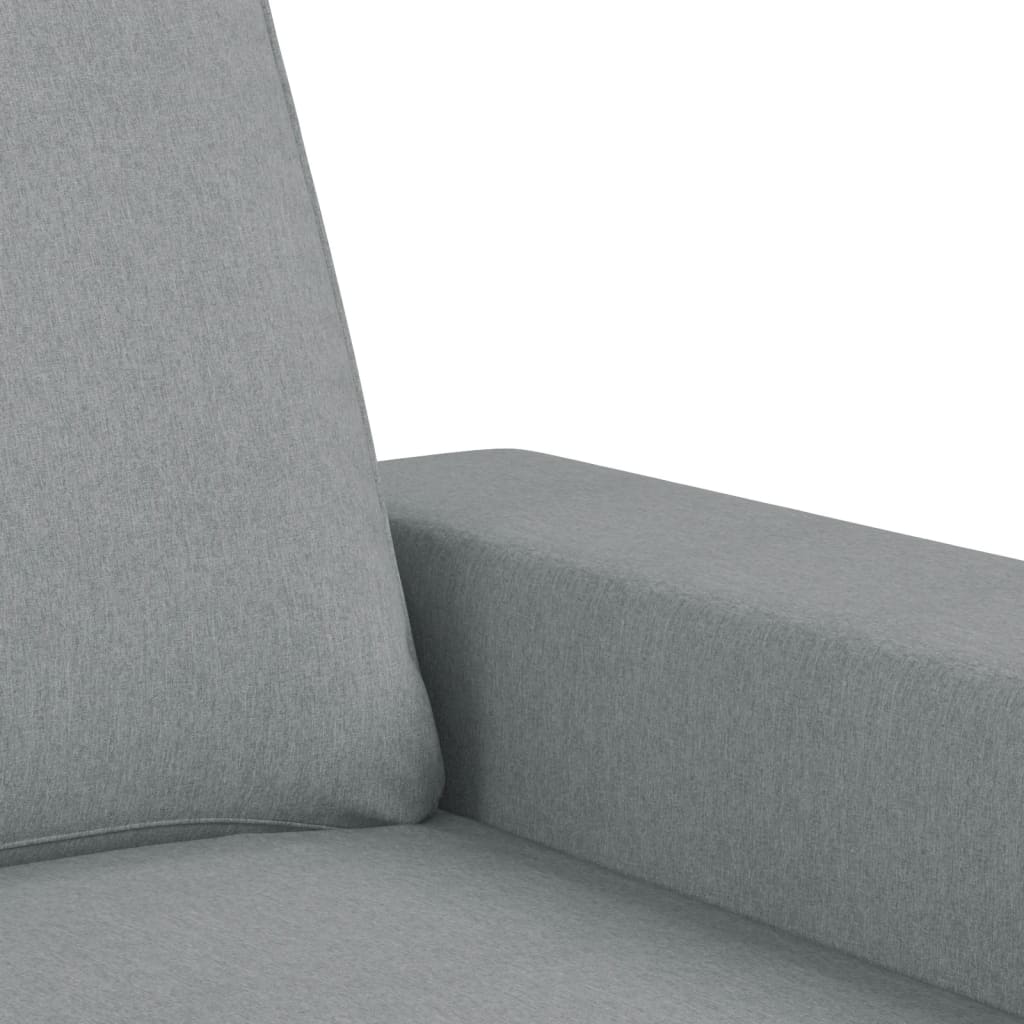 Canapea cu 2 locuri, gri deschis, 120 cm, material textil GartenMobel Dekor