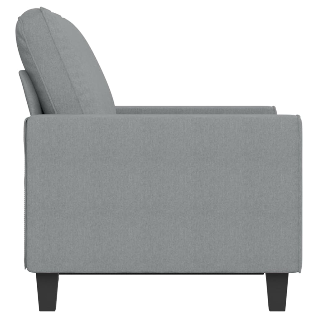 Canapea cu 2 locuri, gri deschis, 120 cm, material textil GartenMobel Dekor