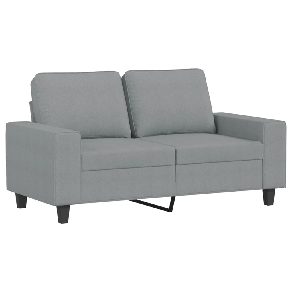 Canapea cu 2 locuri, gri deschis, 120 cm, material textil GartenMobel Dekor
