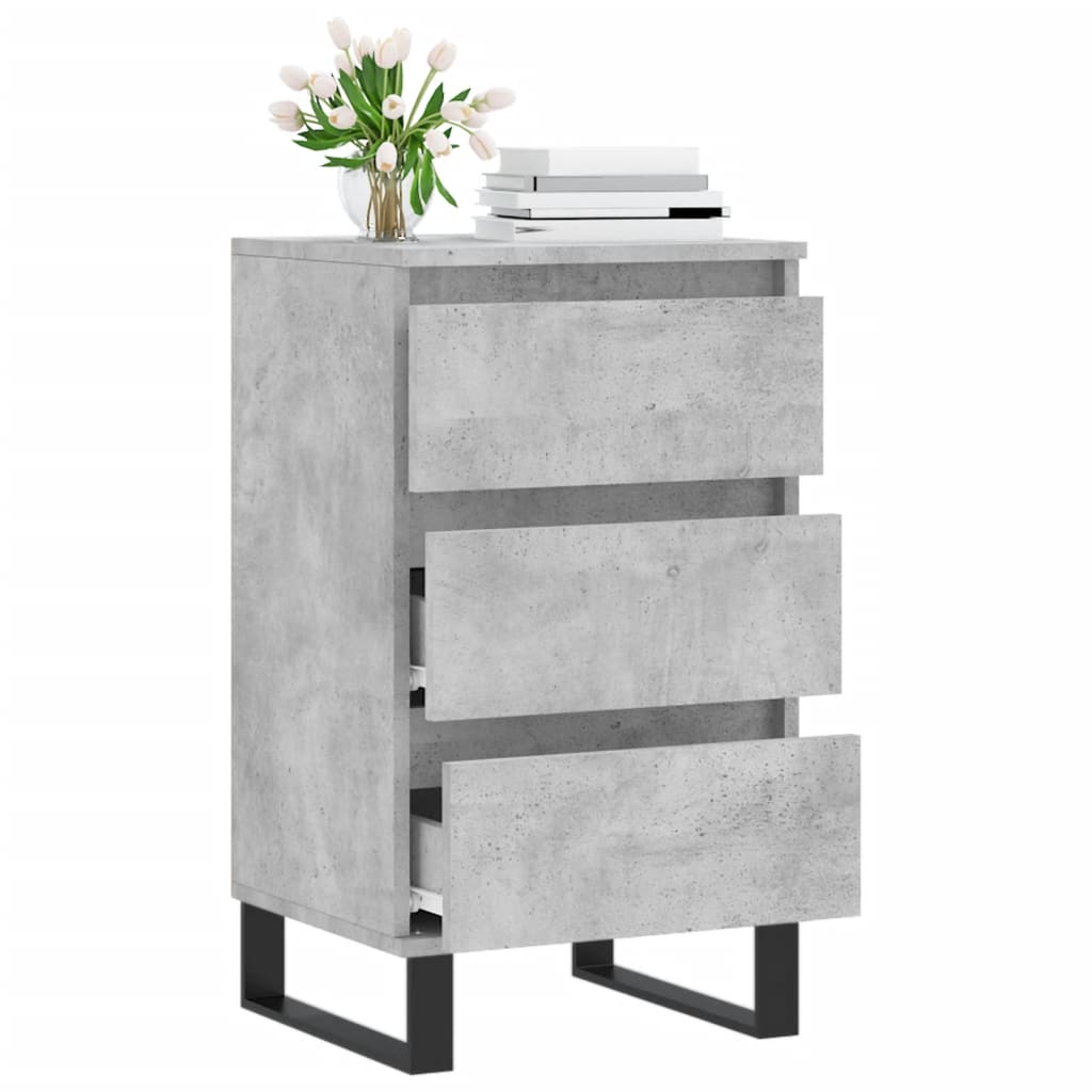 Servantă, gri beton, 40x35x70 cm, lemn prelucrat GartenMobel Dekor