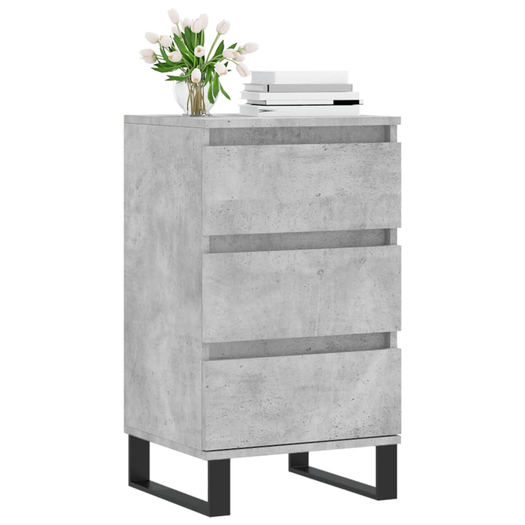 Servantă, gri beton, 40x35x70 cm, lemn prelucrat GartenMobel Dekor