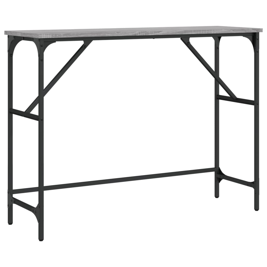 Măsuță consolă, gri sonoma, 100x32x75 cm, lemn prelucrat GartenMobel Dekor