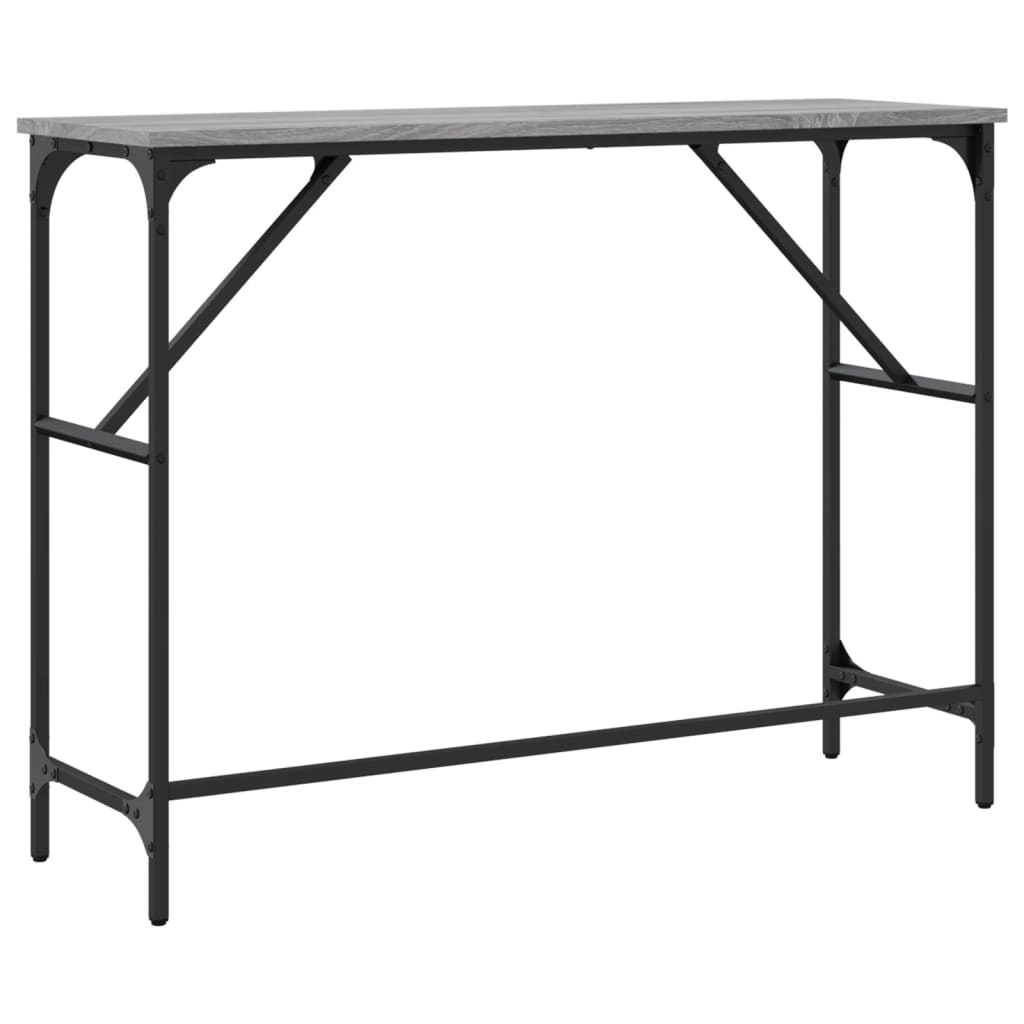 Măsuță consolă, gri sonoma, 100x32x75 cm, lemn prelucrat GartenMobel Dekor