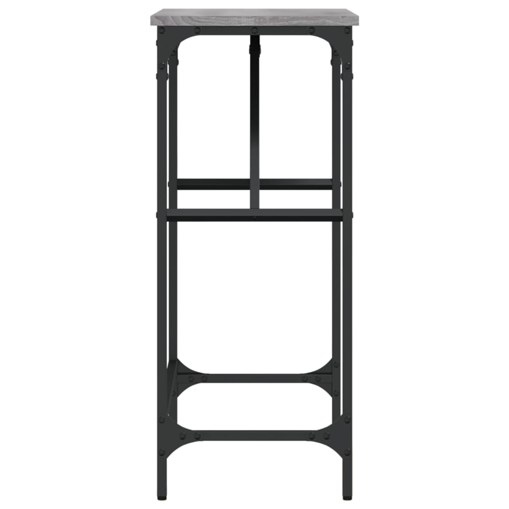 Măsuță consolă, gri sonoma, 75x32x75 cm, lemn prelucrat GartenMobel Dekor