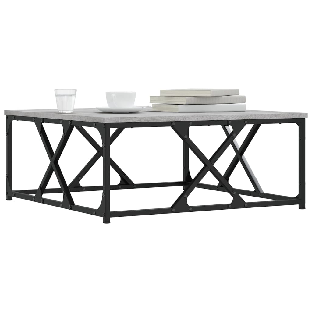 Masă de cafea, gri sonoma, 70x70x30 cm, lemn compozit GartenMobel Dekor