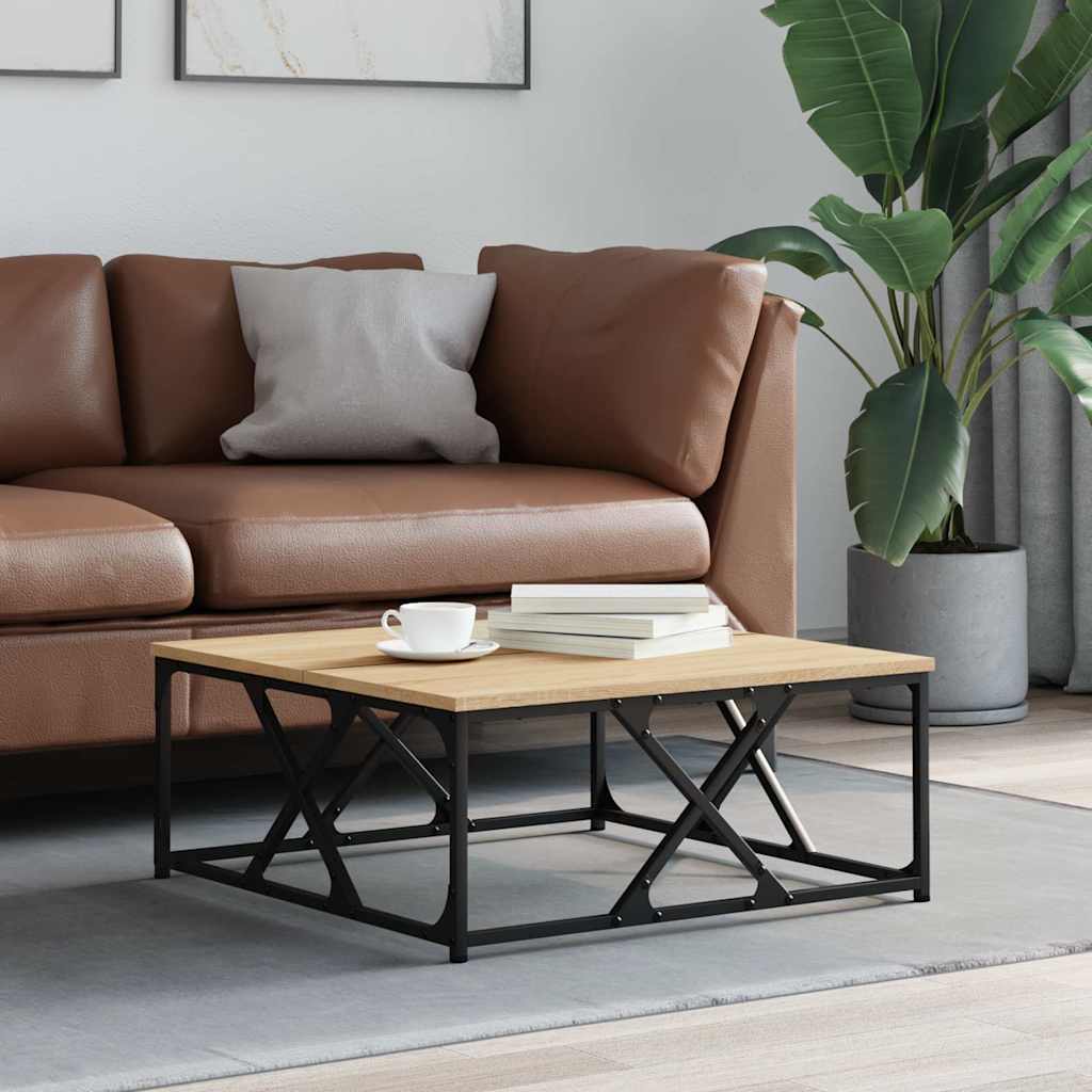 Masă de cafea, stejar sonoma, 70x70x30 cm, lemn prelucrat GartenMobel Dekor