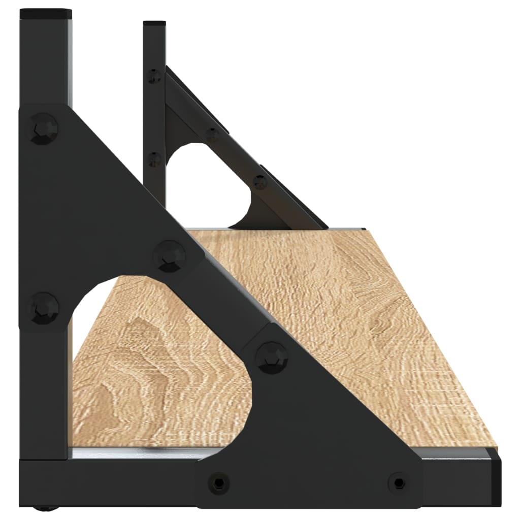 Rafturi de perete, 2 buc., stejar sonoma, 60x15x15,5 cm GartenMobel Dekor