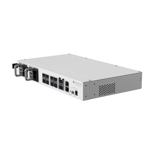 Switch 2 x QSF28 100G, 8 x SFP28 25G, 2 x RJ45 100 Mbps, 802.3bt PoE In, 1U - MikroTik CRS510-8XS-2XQ-IN SafetyGuard Surveillance
