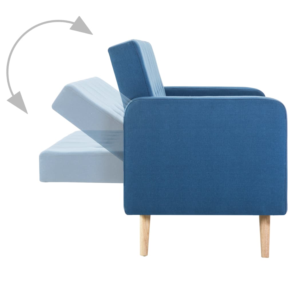Canapea din material textil albastru GartenMobel Dekor