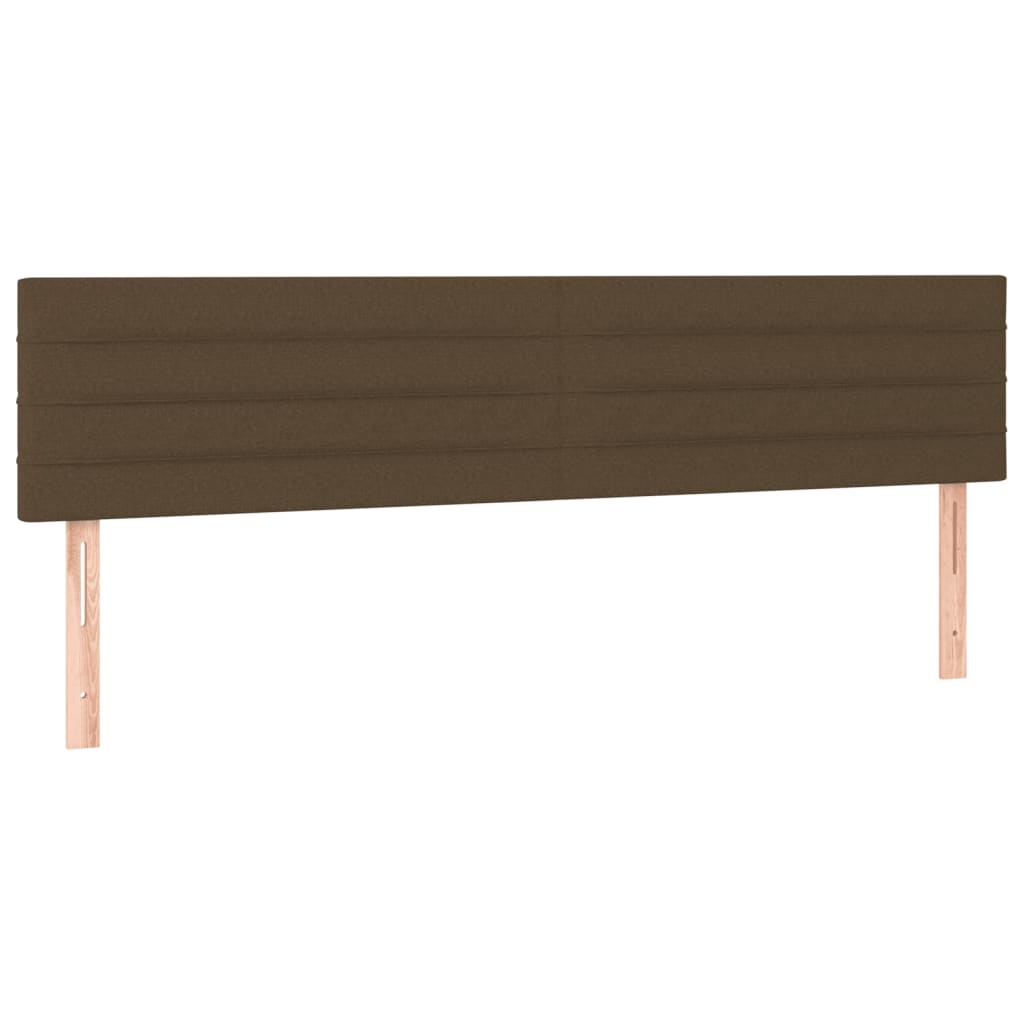 Pat box spring cu saltea, maro închis, 120x190 cm, textil GartenMobel Dekor