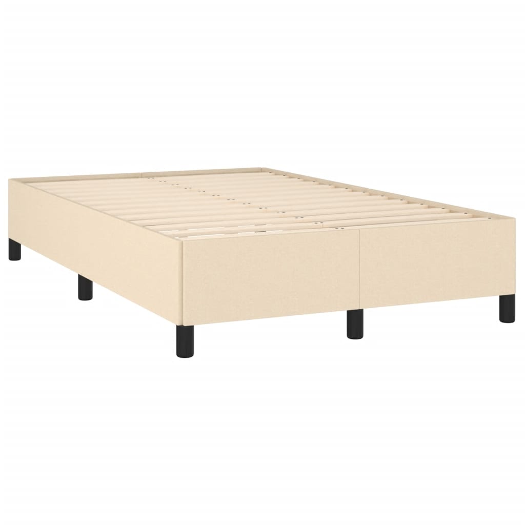Pat continental cu saltea, crem, 120x190 cm, textil GartenMobel Dekor