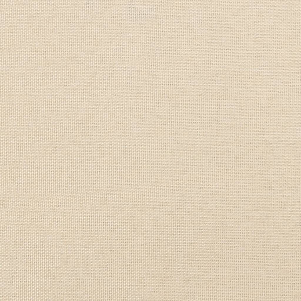 Pat continental cu saltea, crem, 120x190 cm, textil GartenMobel Dekor