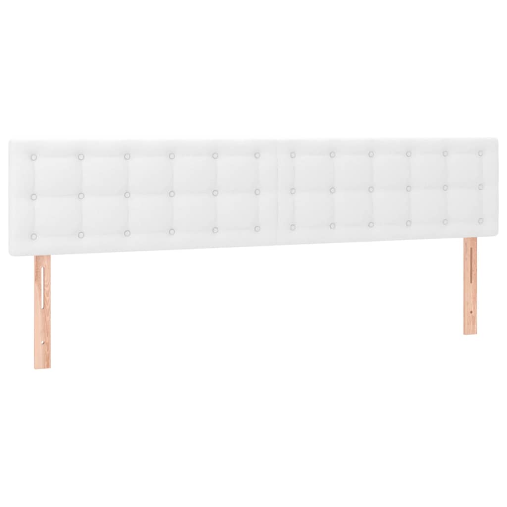 Pat box spring cu saltea, alb, 120x190 cm, piele ecologică GartenMobel Dekor
