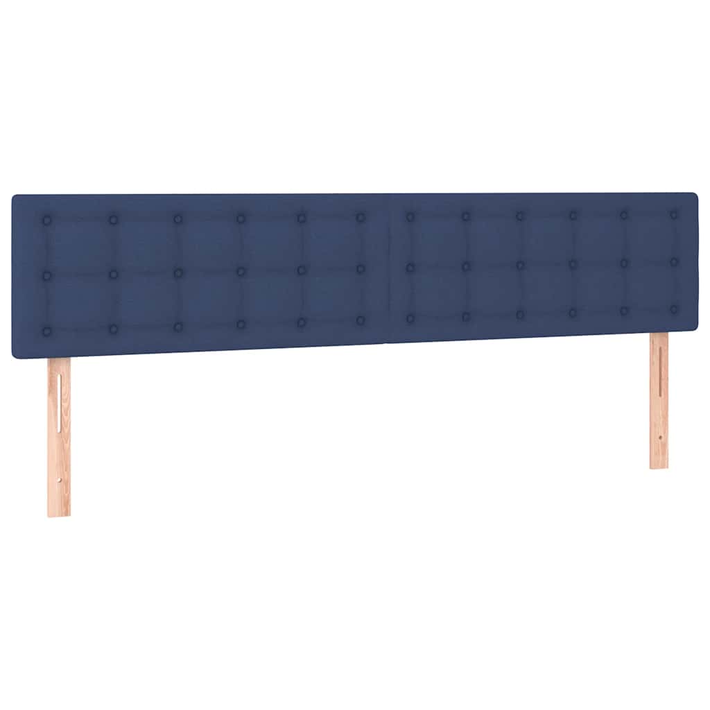 Pat box spring cu saltea, albastru, 120x190 cm, material textil GartenMobel Dekor