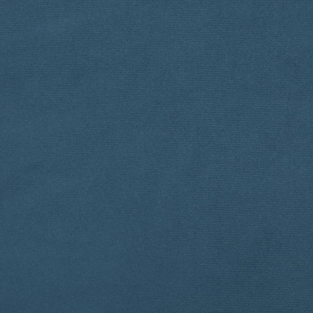 Pat box spring cu saltea, albastru închis, 120x190 cm, catifea GartenMobel Dekor