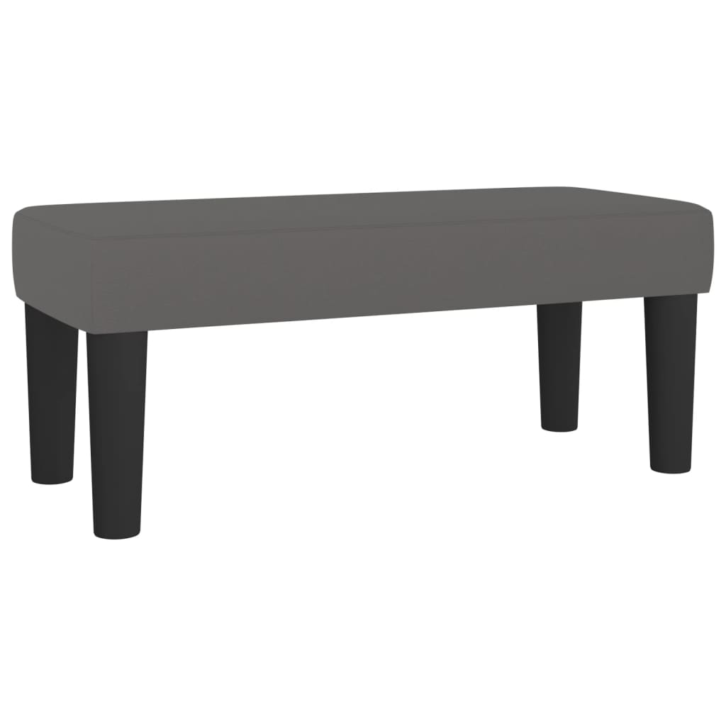 Pat box spring cu saltea, gri, 120x190 cm, piele ecologică GartenMobel Dekor
