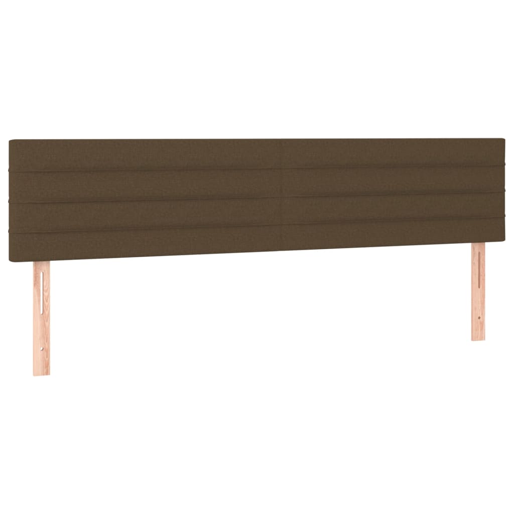 Pat box spring cu saltea, maro închis, 120x190 cm, textil GartenMobel Dekor
