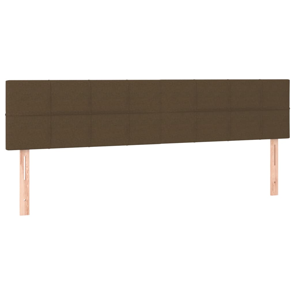 Pat box spring cu saltea, maro închis, 120x190 cm, textil GartenMobel Dekor