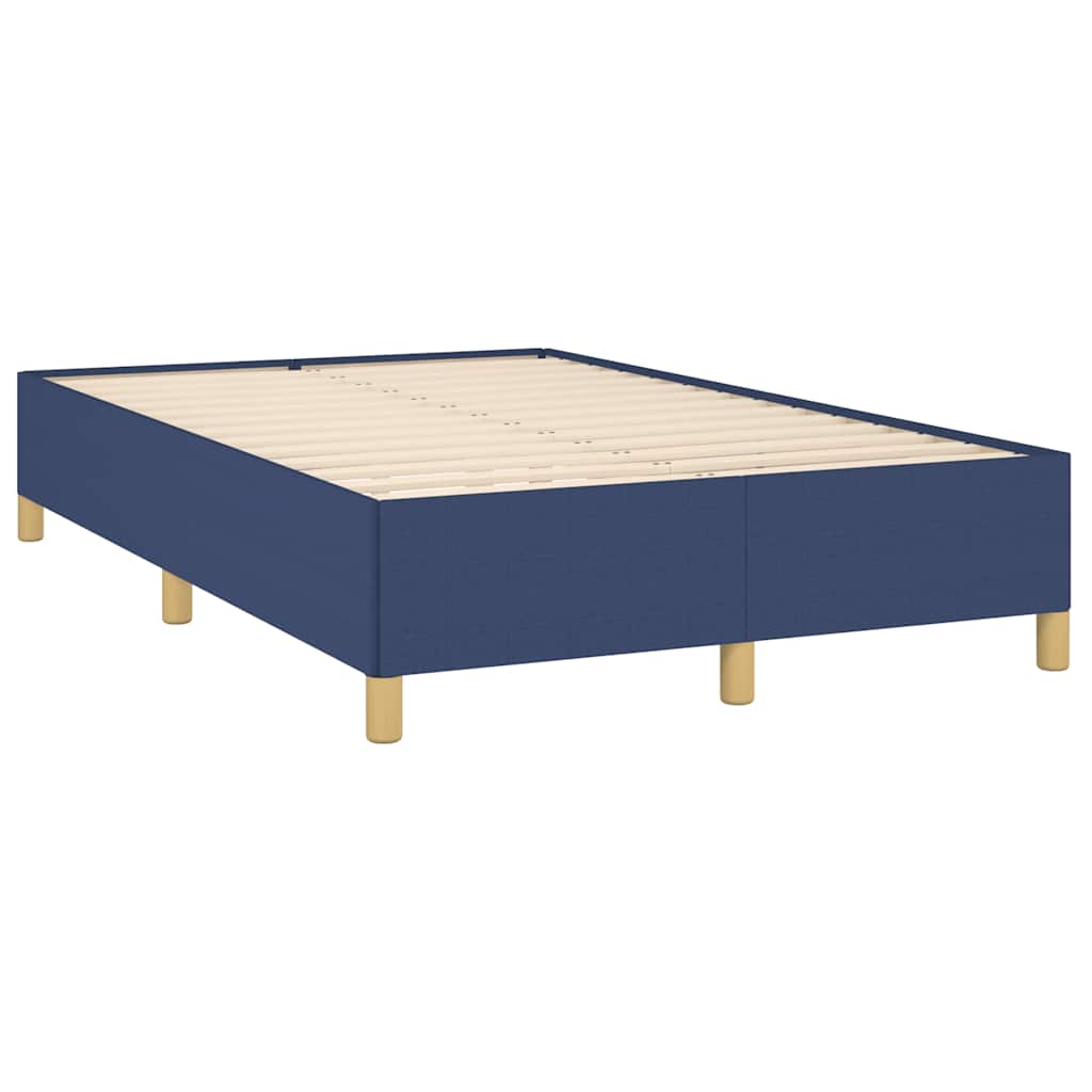 Cadru de pat fără saltea Albastru 120x190 cm țesătură GartenMobel Dekor