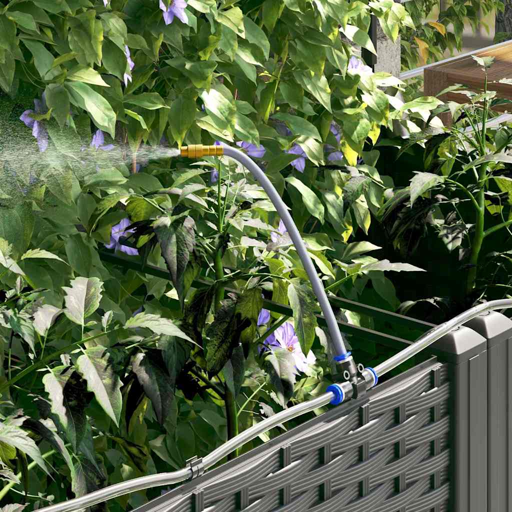 Ghivece pentru grădină Negru 40 x 40 x 142 cm Oțel GartenMobel Dekor