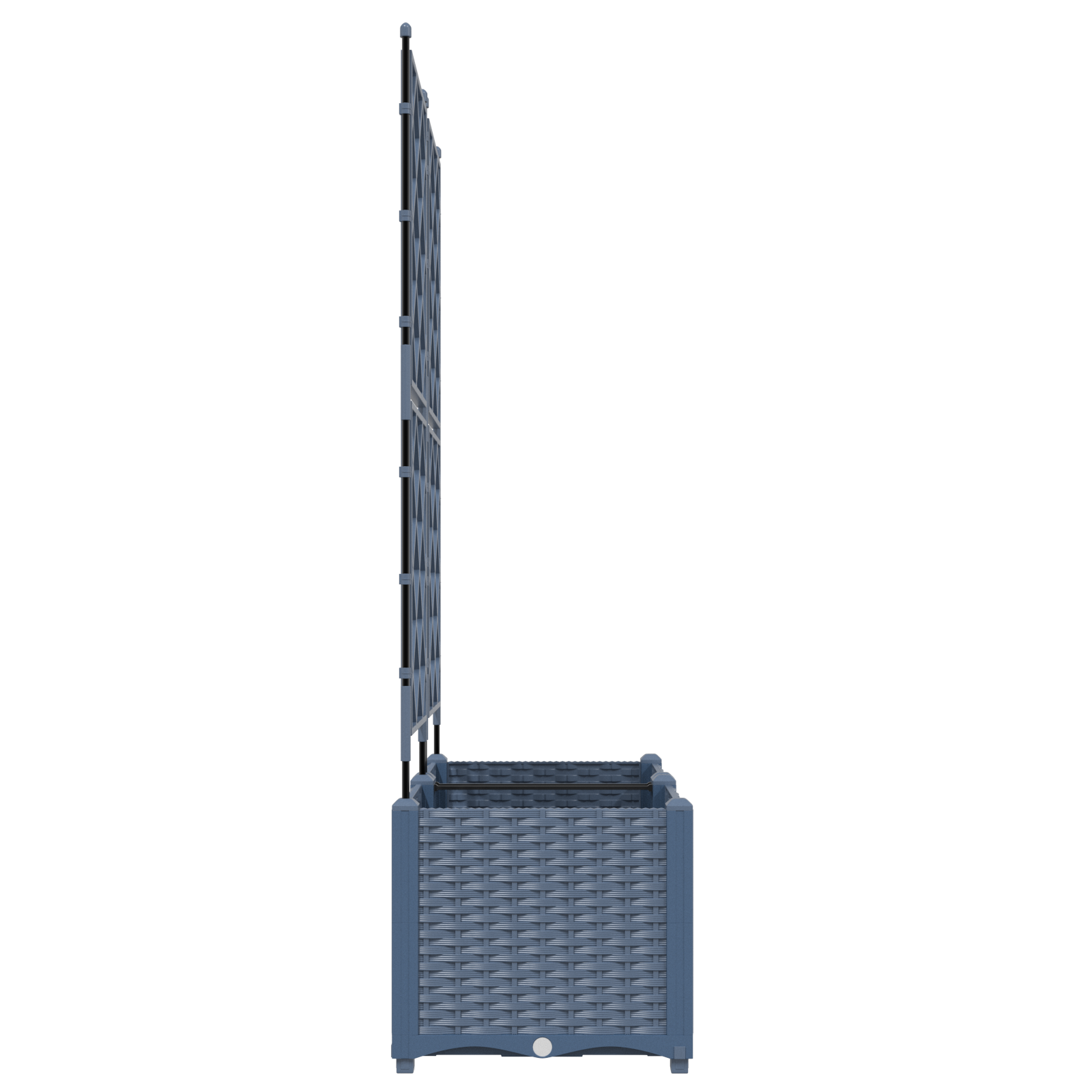 Ghiveci de grădină cu trellis 2 pcs Gri 80 x 40 x 143 cm PP GartenMobel Dekor