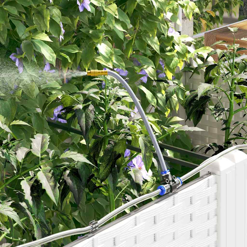 Ghivece pentru grădină Alb 80 x 40 x 142 cm Oțel GartenMobel Dekor