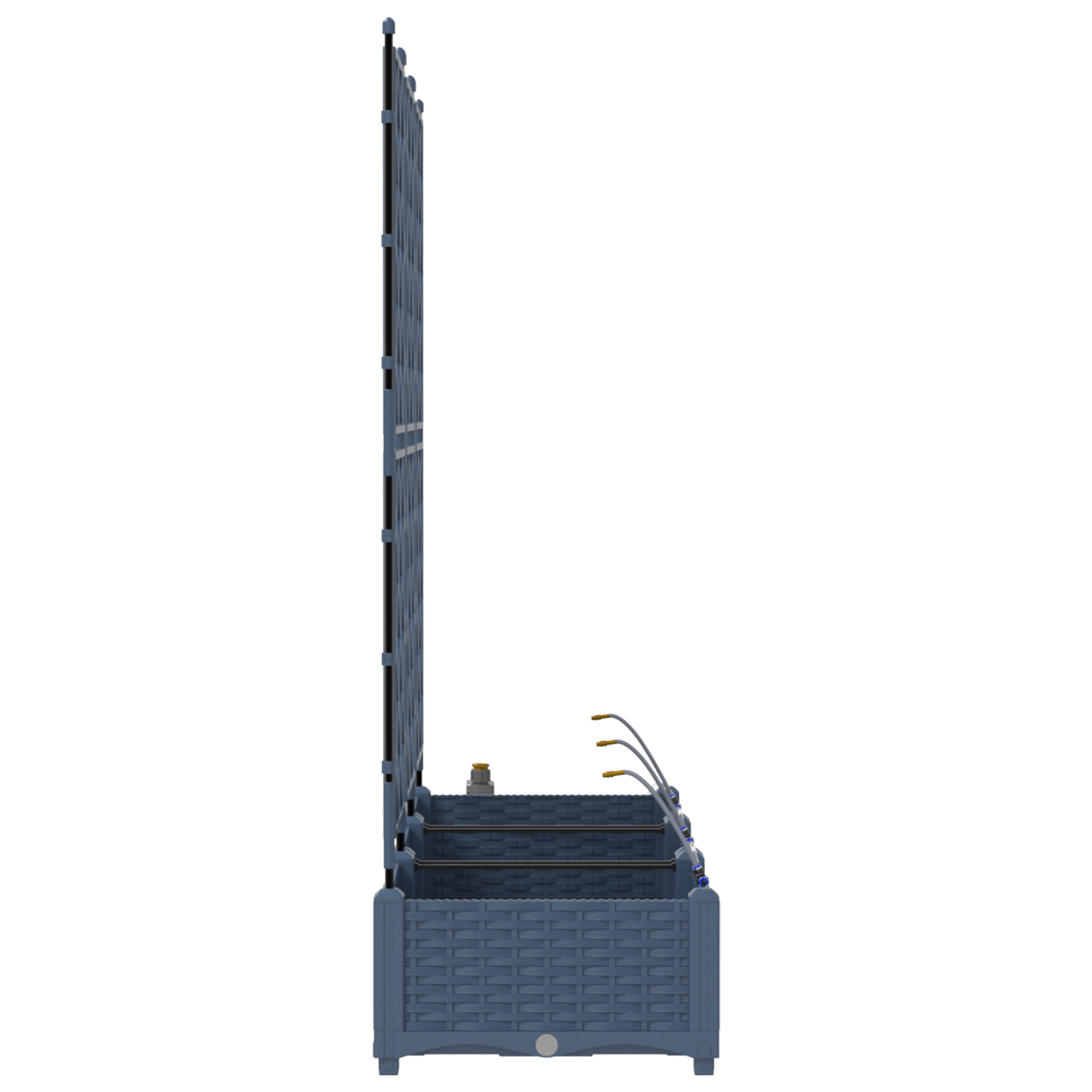 Ghivece pentru grădină Gri 120 x 40 x 126 cm Oțel GartenMobel Dekor