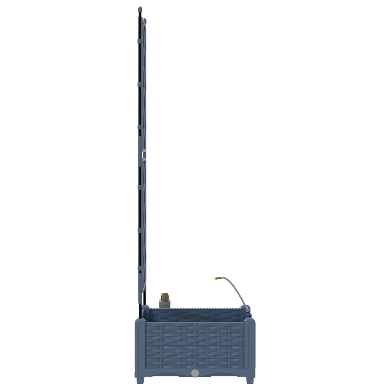Ghivece pentru grădină Gri 40 x 40 x 126 cm Oțel GartenMobel Dekor