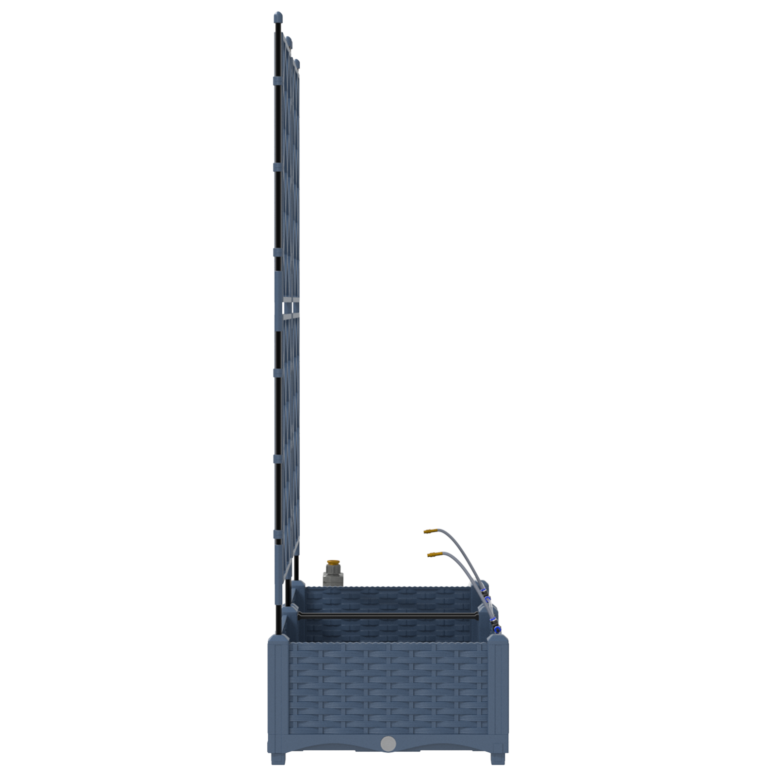 Ghivece pentru grădină Gri 80 x 40 x 126 cm Oțel GartenMobel Dekor