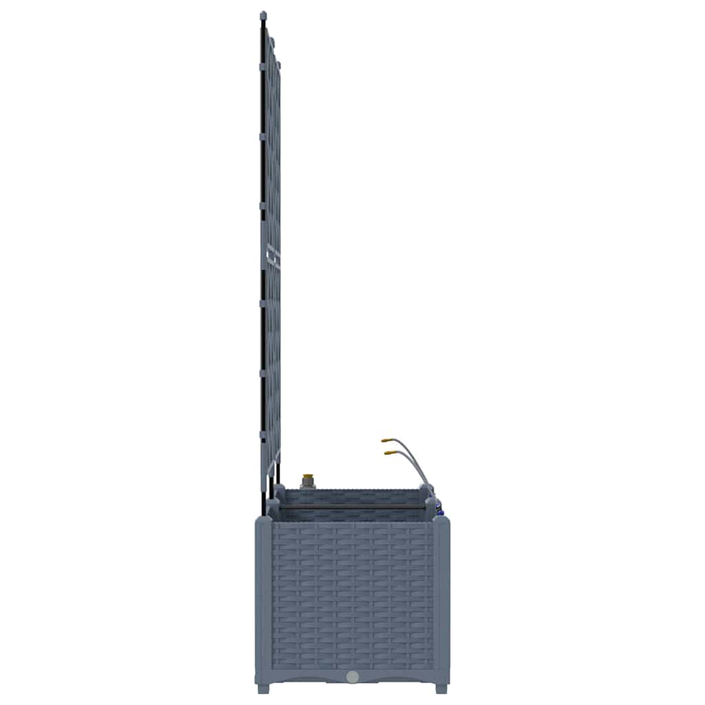 Ghivece pentru grădină Gri deschis 80 x 40 x 142 cm Oțel GartenMobel Dekor